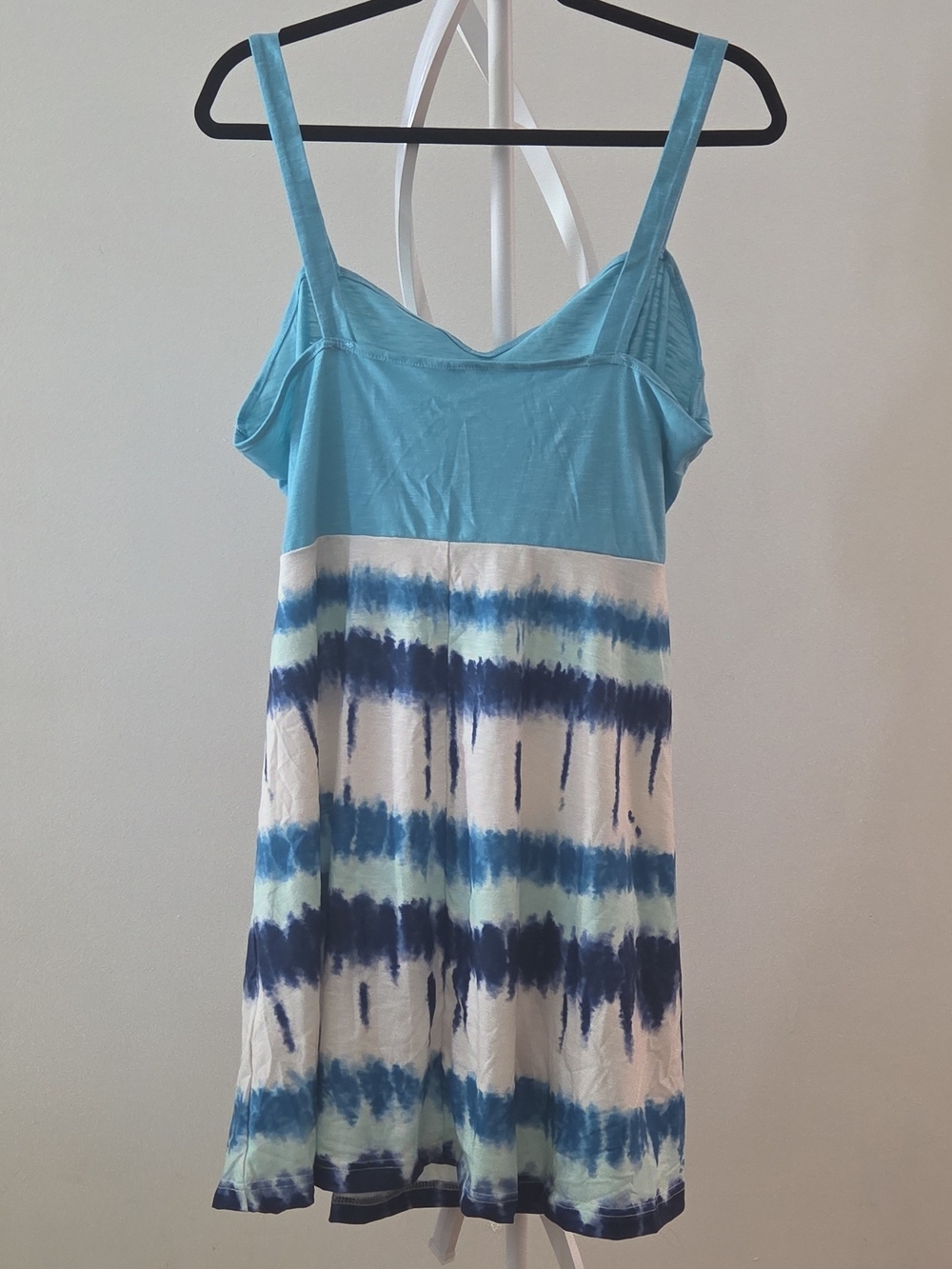 Turquoise Tie-Dye Fit & Flare Sundress - Picture 3 of 3